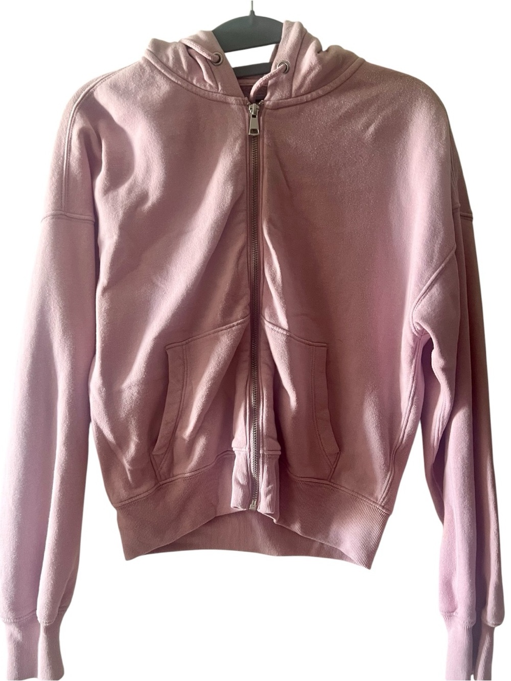 Abercrombie and Fitch Dusty Pink Zip-Up Hoodie Jacket and flare sweatpants